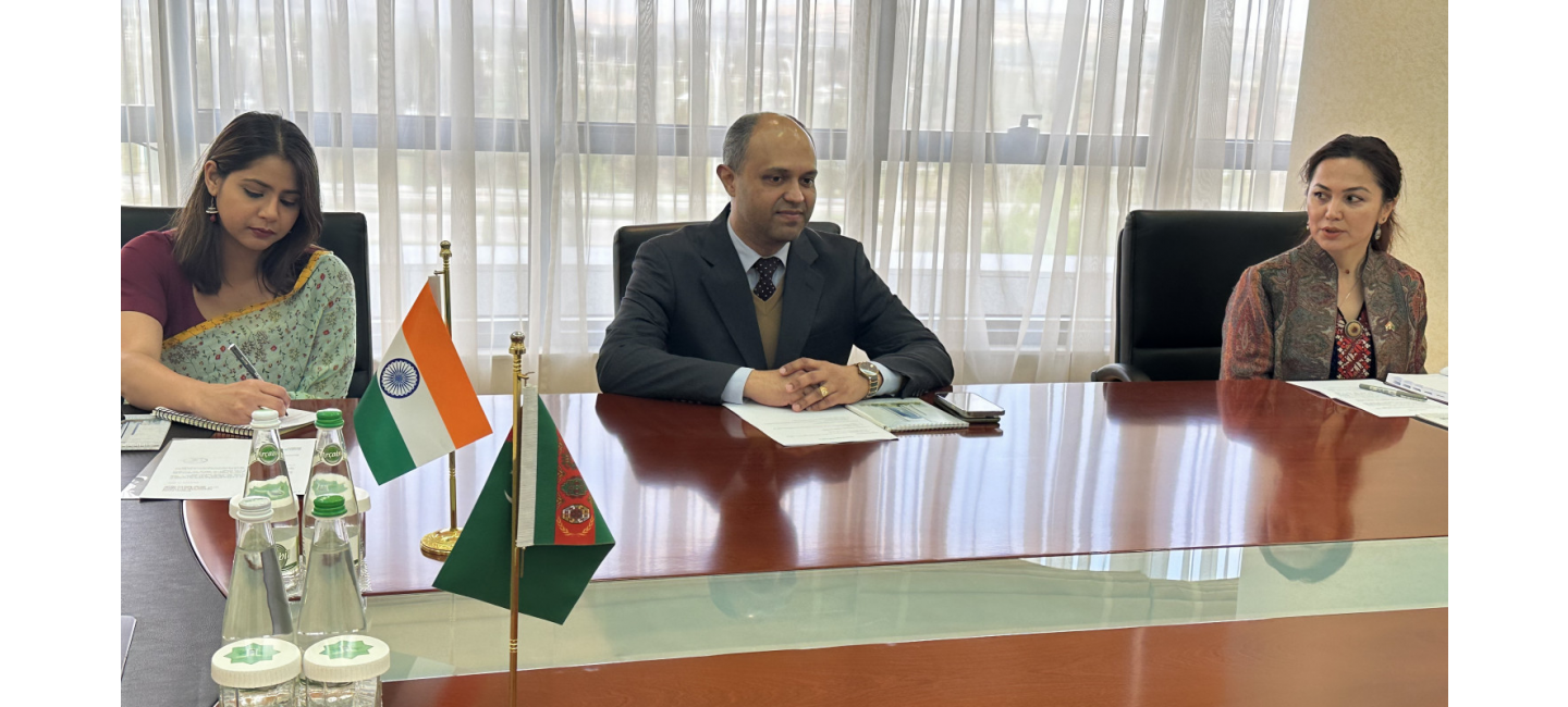 A MEETING WITH THE AMBASSADOR OF INDIA WAS HELD AT THE MINISTRY OF FOREIGN AFFAIRS OF TURKMENISTAN